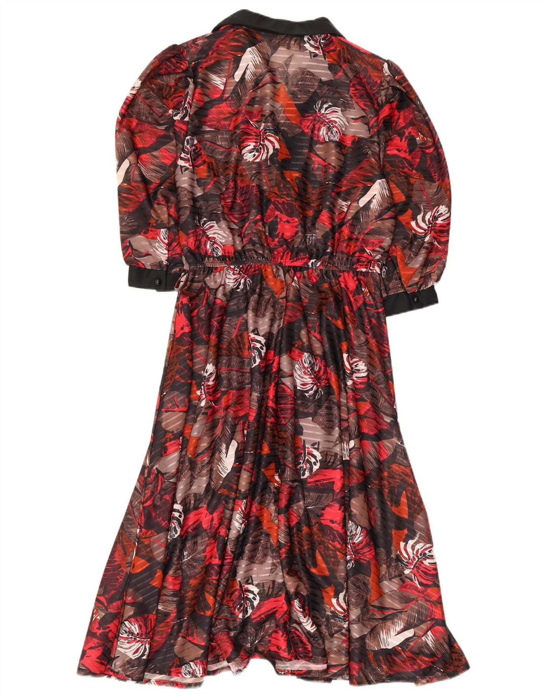 Vintage Womens 3/4 Sleeve A-Line Dress EU 40 Medium Multicoloured Floral