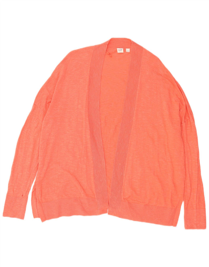 Gap Womens Oversized Open Cardigan Sweater UK 18 XL Orange Cotton