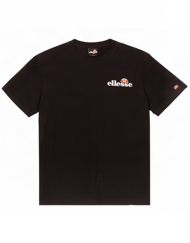 Ellesse Mens T-Shirt Top Medium Black Cotton