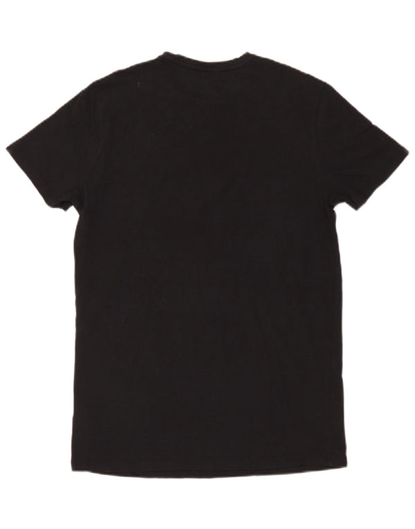 Diesel Mens T-Shirt Top Medium Black Cotton