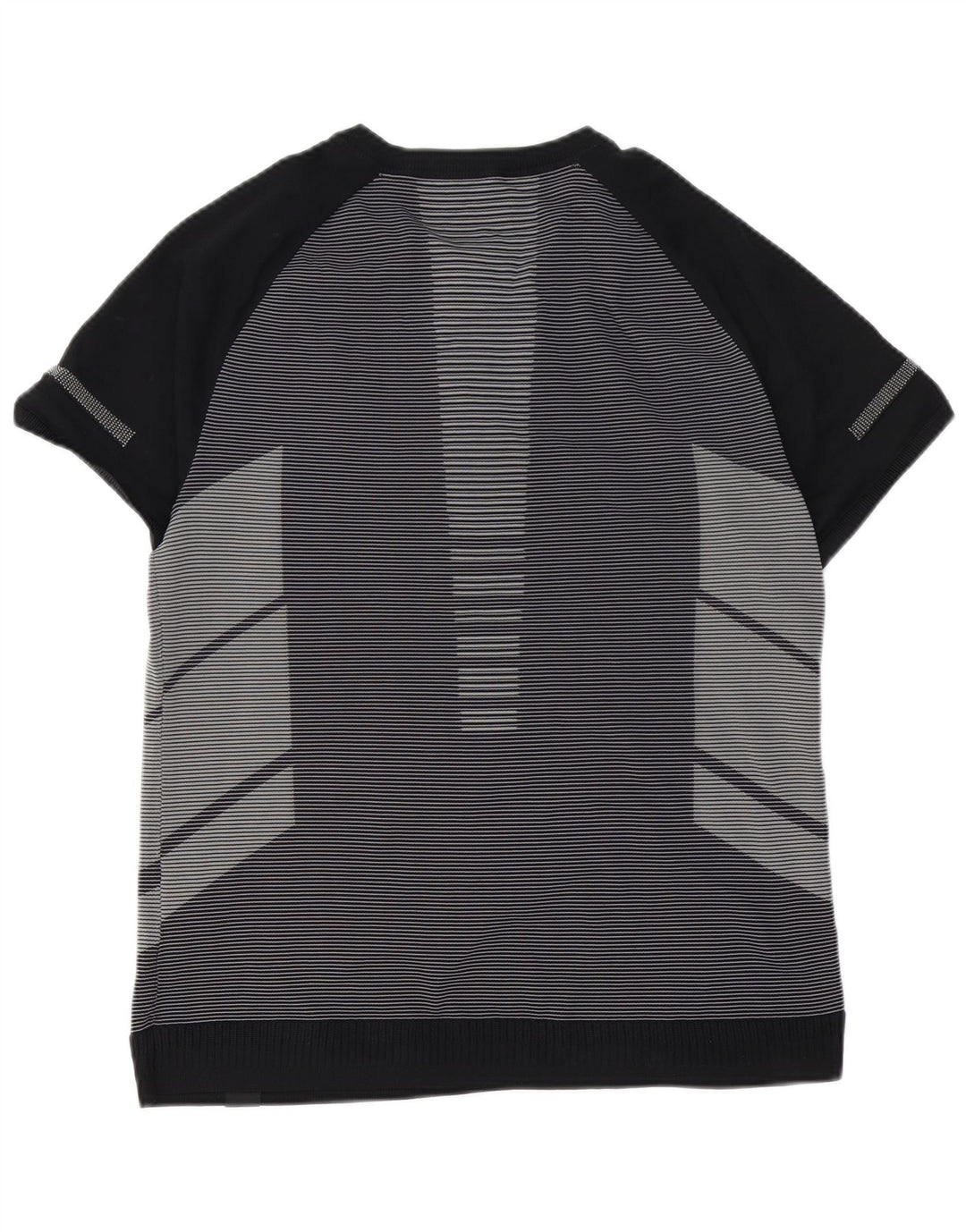 UNDER ARMOUR Mens T-Shirt Top XL Black Pinstripe Polyester
