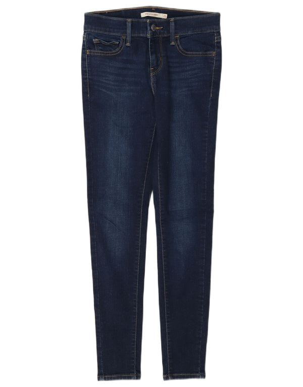 Levi's Womens 710 Super Skinny Jeans W25 L28 Navy Blue Cotton