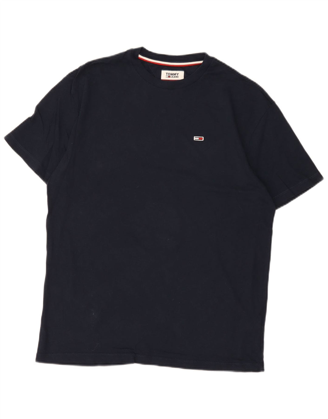 Tommy Hilfiger Mens T-Shirt Top Small Navy Blue Cotton