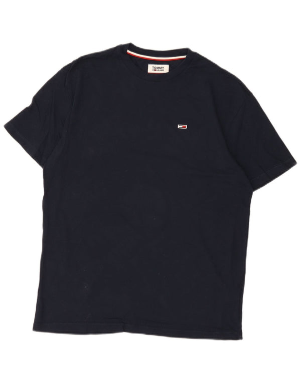 Tommy Hilfiger Mens T-Shirt Top Small Navy Blue Cotton