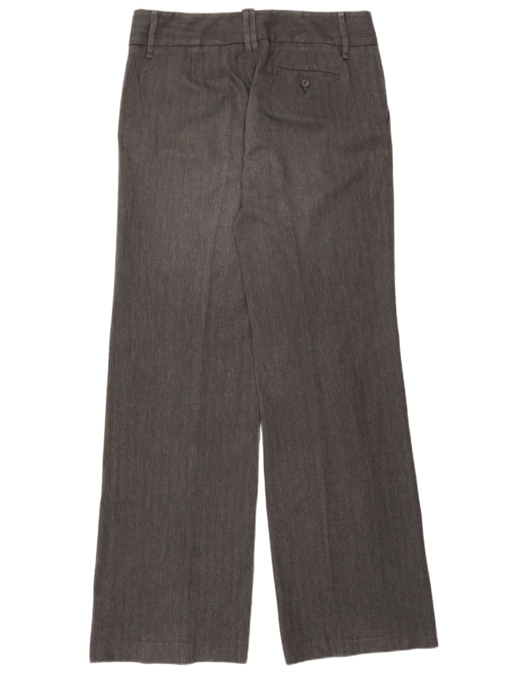 Zara Womens Casual Trousers EU 42 Large W32 L34 Grey Herringbone Classic