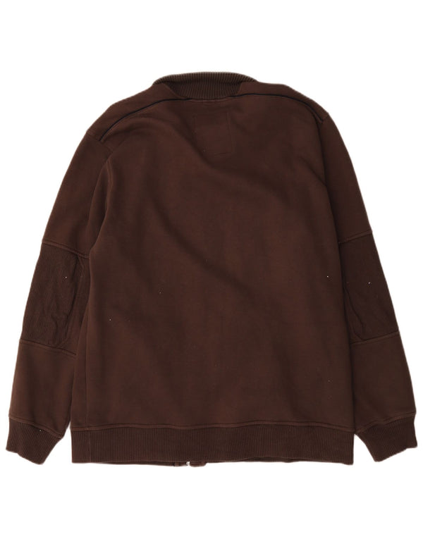 Champion Mens Tracksuit Top Jacket 2XL Brown Cotton