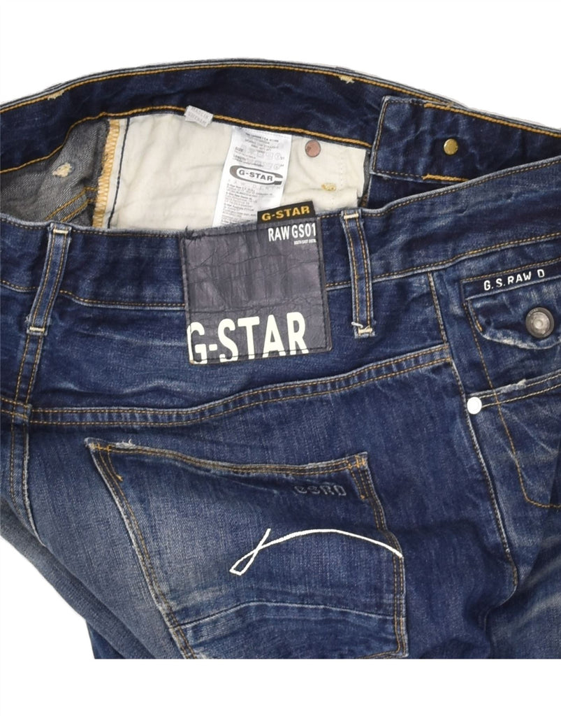 G-STAR Mens Straight Jeans W31 L34 Blue Cotton | Vintage G-Star | Thrift | Second-Hand G-Star | Used Clothing | Messina Hembry 