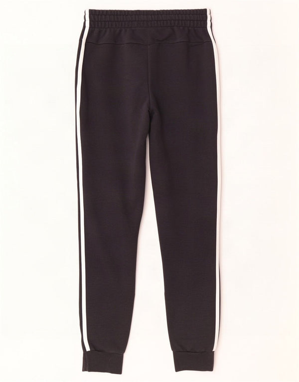 Adidas Womens Tracksuit Trousers Joggers UK 8/10 Small Black Cotton