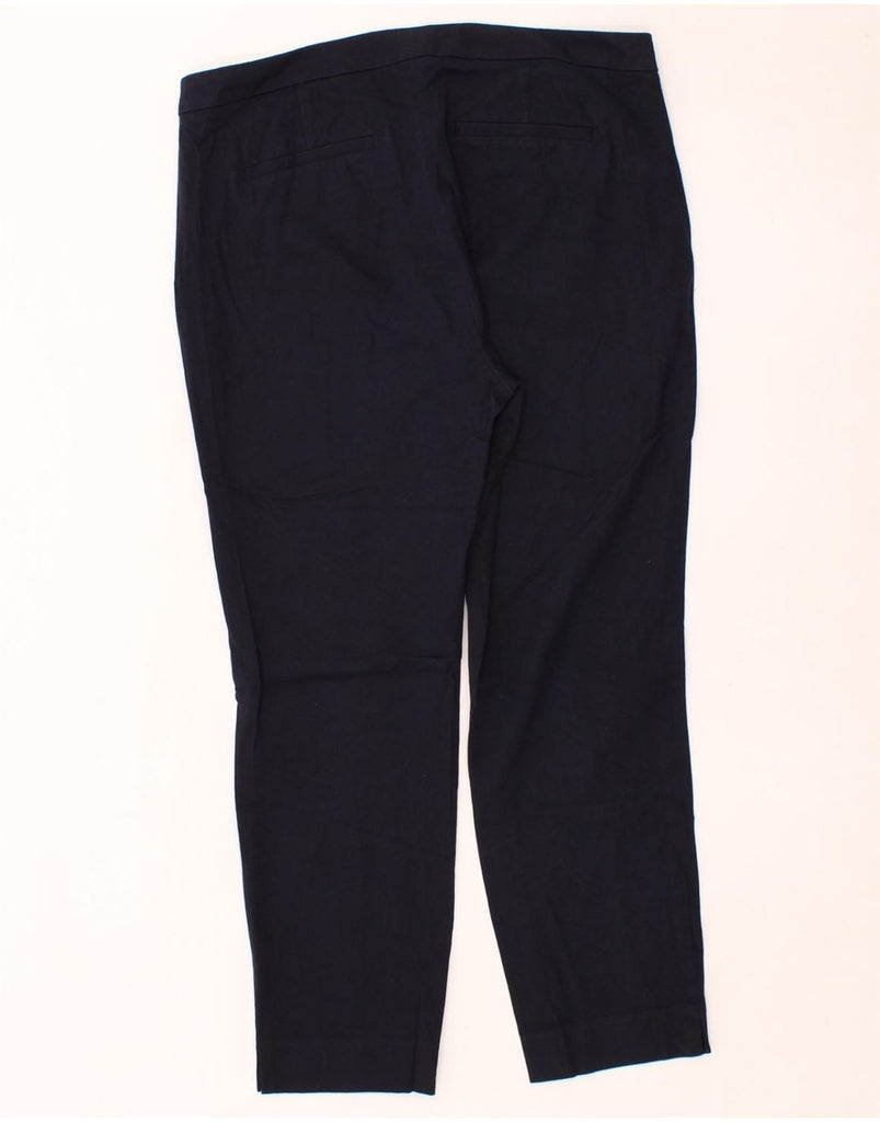 J. CREW Womens Slim Chino Trousers US 12 Large W34 L26 Navy Blue Cotton Vintage J. Crew and Second-Hand J. Crew from Messina Hembry 