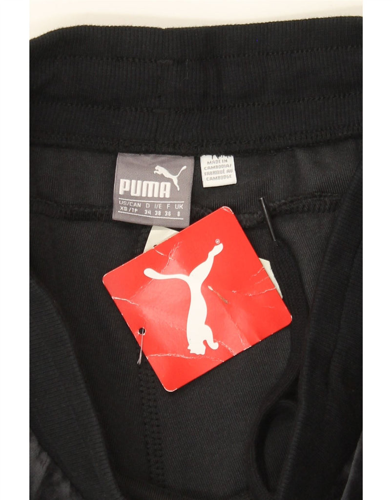 PUMA Womens Velvet Tracksuit Trousers Joggers UK 8 Small Navy Blue Cotton Vintage Puma and Second-Hand Puma from Messina Hembry 