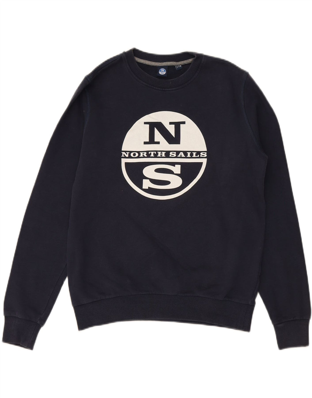 NORTH SAILS Boys Graphic Sweatshirt Jumper 15-16 Years  Navy Blue Cotton