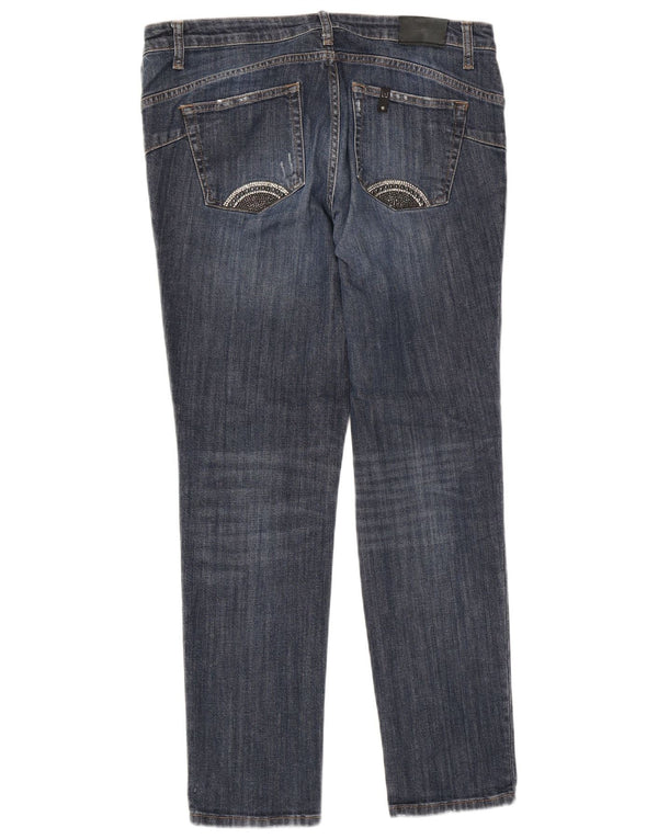 Liu Jo Womens Distressed Slim Jeans W31 L28 Blue Cotton