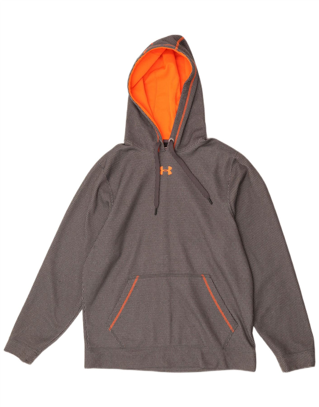 Under Armour Mens Hoodie Jumper Medium Grey Polyester