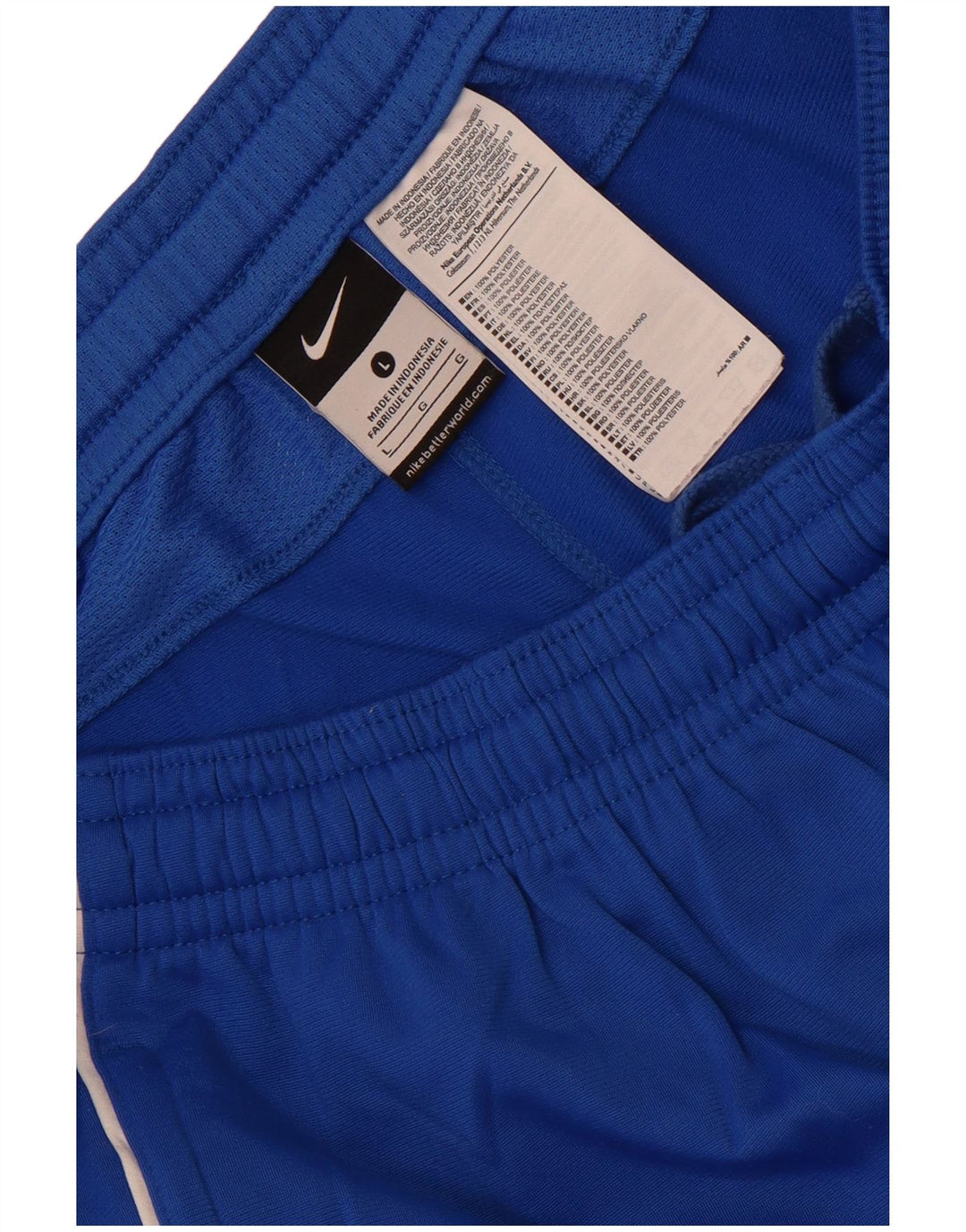 Nike Mens Tracksuit Trousers Large Blue Polyester