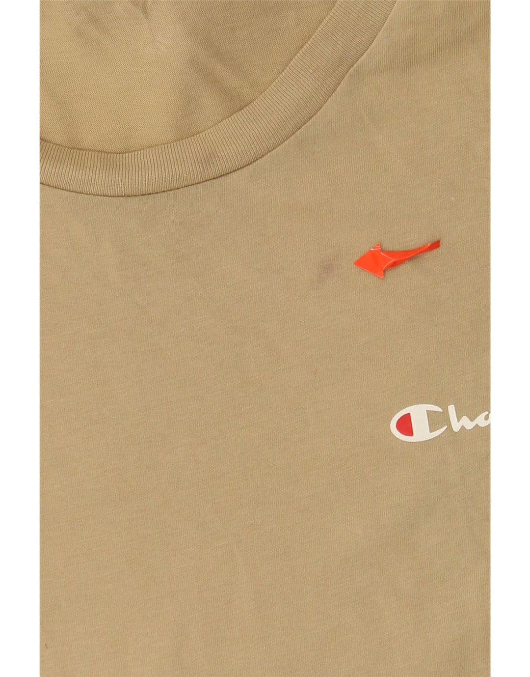 CHAMPION Womens T-Shirt Top UK 16 Large Beige