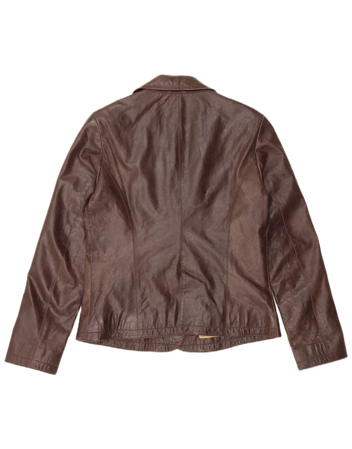 Massimo Rebecchi Womens 2 Button Blazer Jacket IT 46 Large Brown