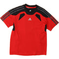 ADIDAS Boys Climacool T-Shirt Top 7-8 Years Red Colourblock Vintage Adidas and Second-Hand Adidas from Messina Hembry 