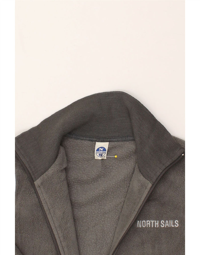 NORTH SAILS Mens Fleece Jacket UK 40 Large Grey Colourblock Polyester | Vintage North Sails | Thrift | Second-Hand North Sails | Used Clothing | Messina Hembry 