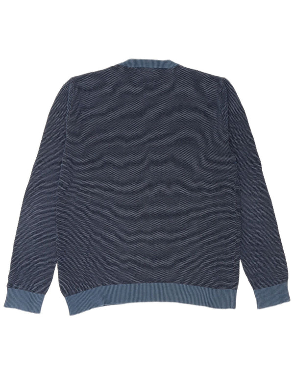 JACK & JONES Mens Crew Neck Jumper Sweater 2XL Navy Blue Cotton