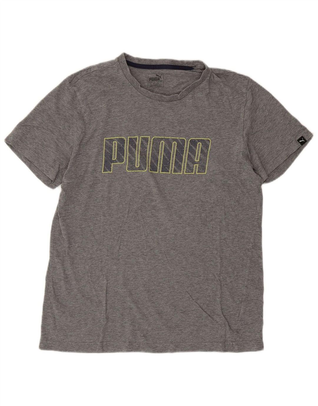 PUMA Mens Graphic T-Shirt Top Large Grey