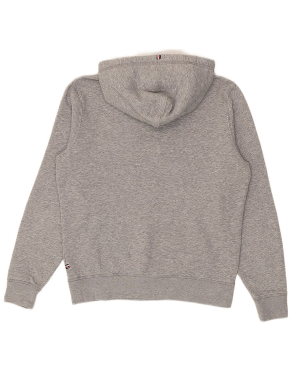 Tommy Hilfiger Mens Graphic Hoodie Jumper Small Grey Cotton
