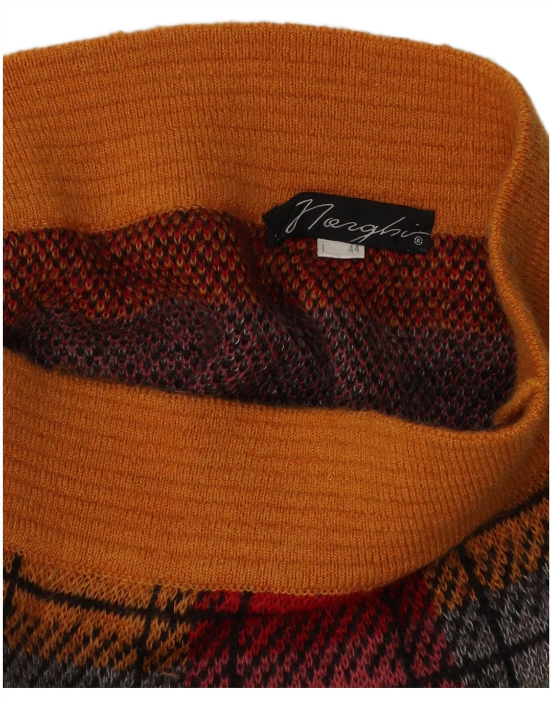 Vintage Womens Knit Pencil Skirt IT 44 Medium W26 Multicoloured Check