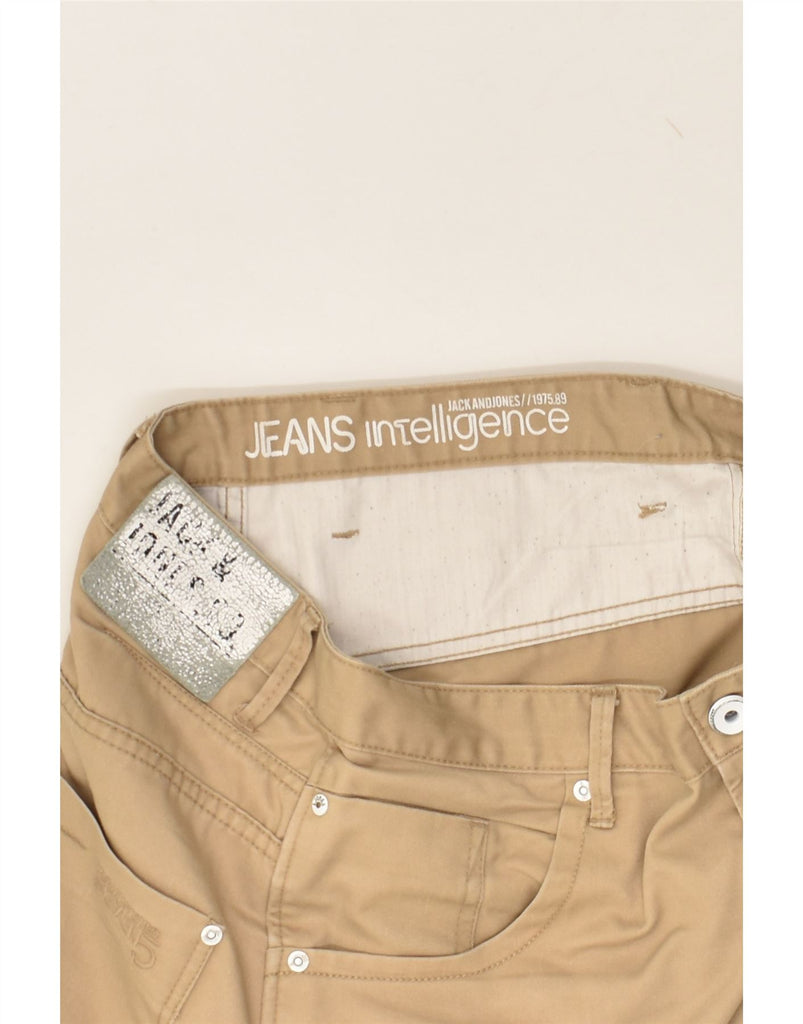 JACK & JONES Mens Banana Slim Jeans W32 L31  Beige Cotton | Vintage Jack & Jones | Thrift | Second-Hand Jack & Jones | Used Clothing | Messina Hembry 