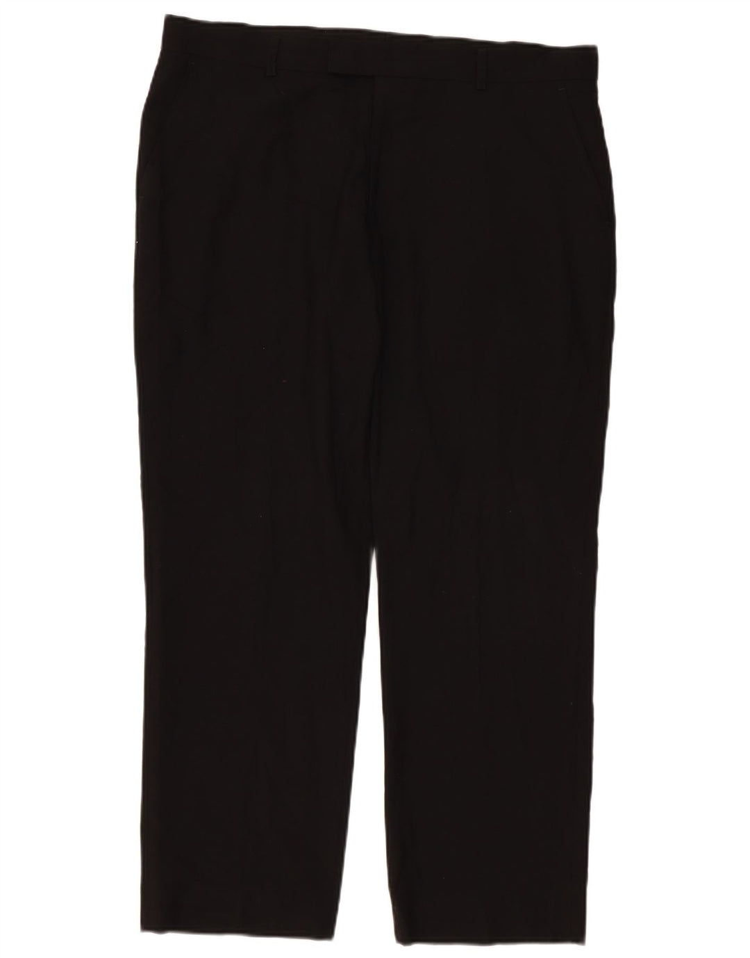 Marks & Spencer Mens Tailored Fit Suit Trousers W38 L29 Black Polyester