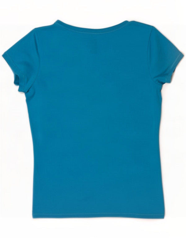 U.S. Polo Assn. Womens T-Shirt Top UK 14 Medium Blue Cotton