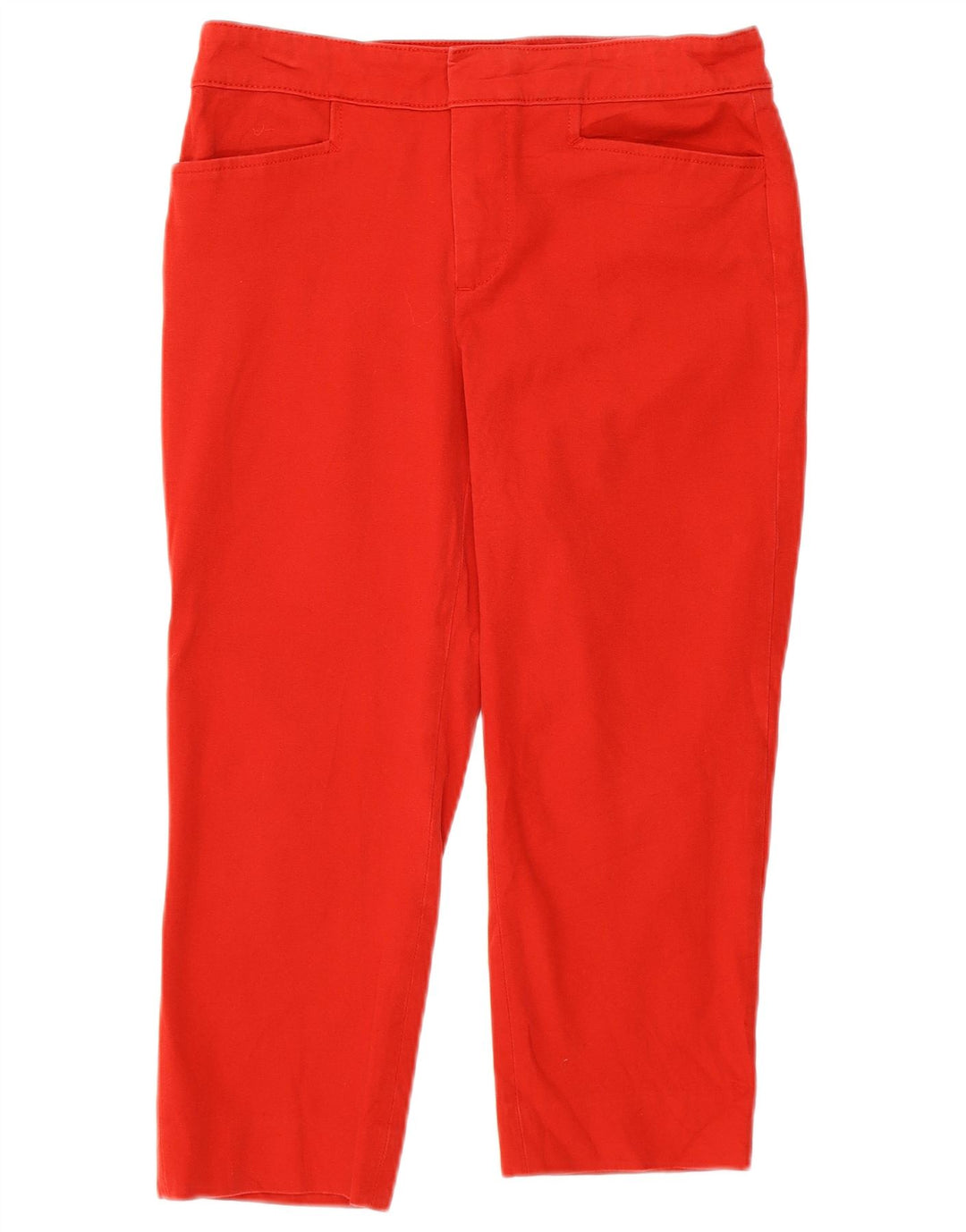 Chaps Womens Straight Capri Trousers US 4 Small W28 L20  Red Cotton