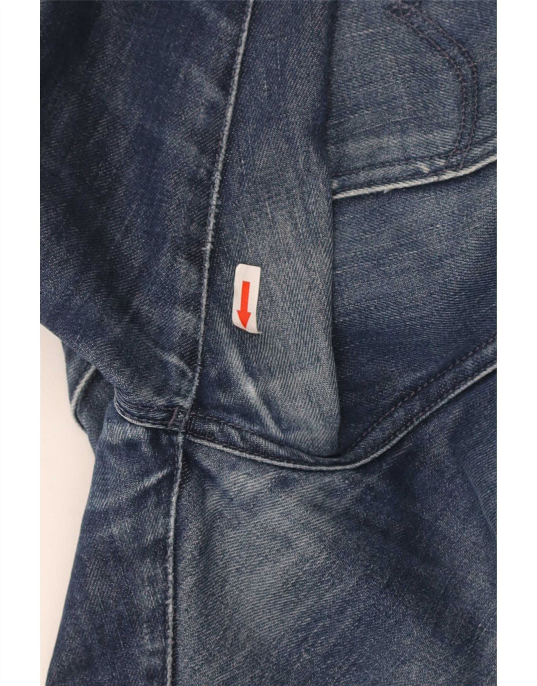 Levi's Mens Distressed Straight Jeans W33 L34 Blue Cotton