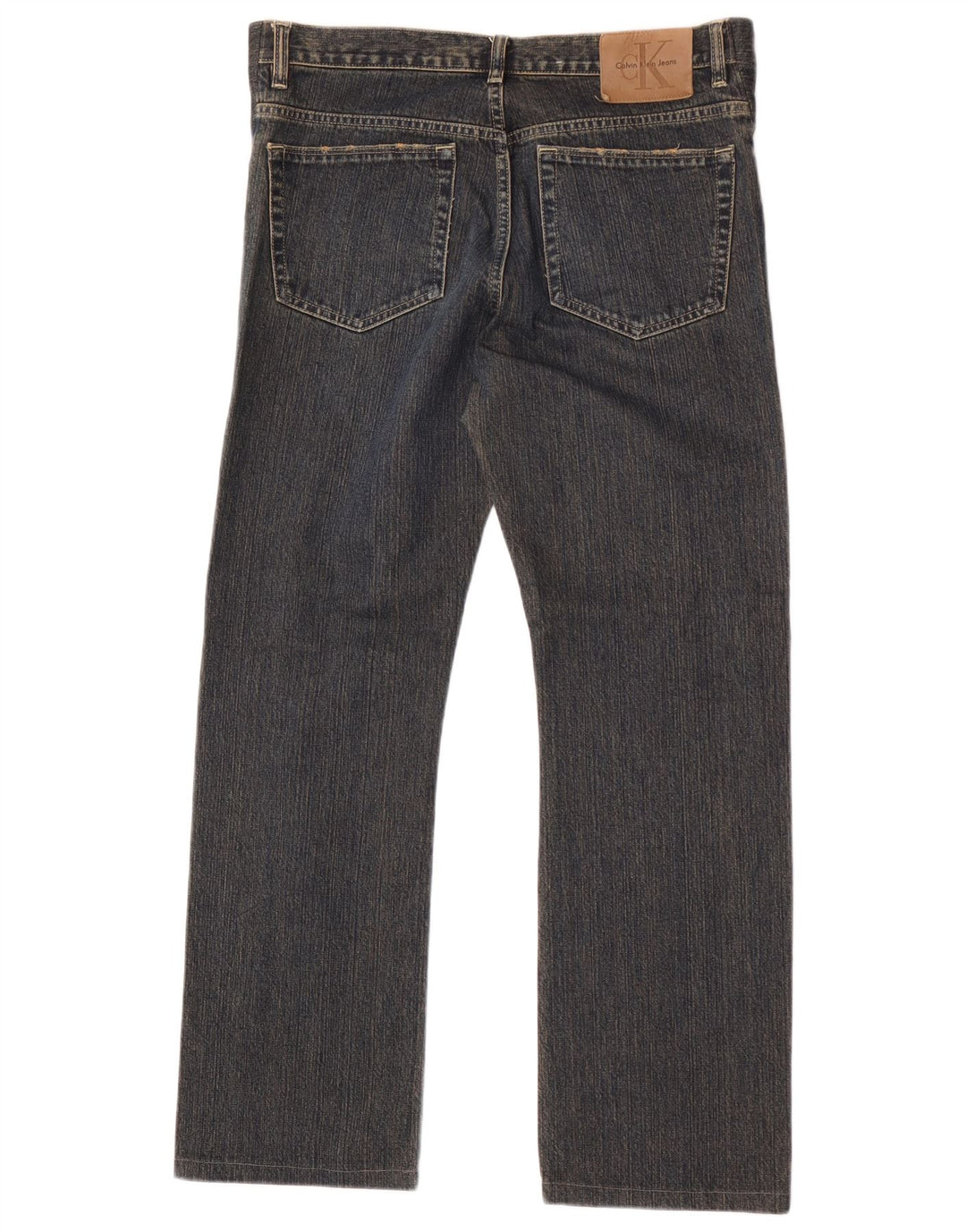 Calvin Klein Mens Straight Jeans W31 L30 Navy Blue Cotton