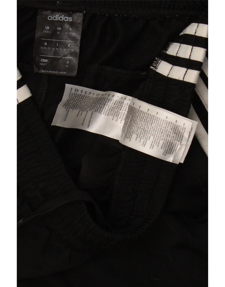 ADIDAS Womens Tracksuit Trousers UK 4/6 XS  Black Polyester