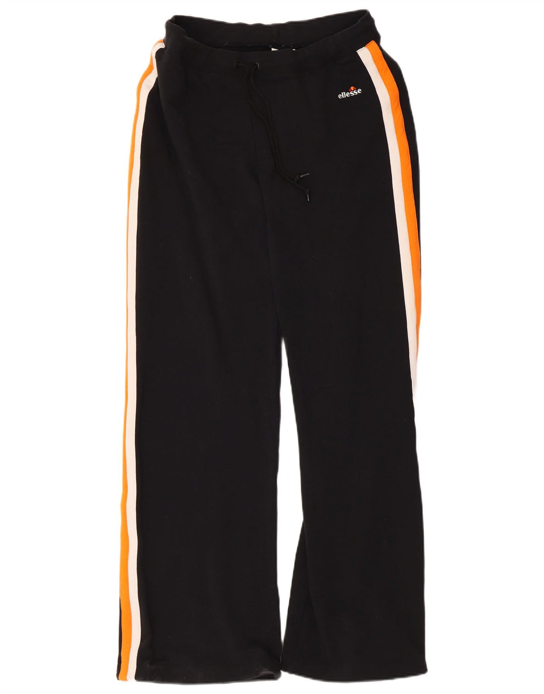 Ellesse Womens Tracksuit Trousers UK 12 Medium Black Colourblock Cotton