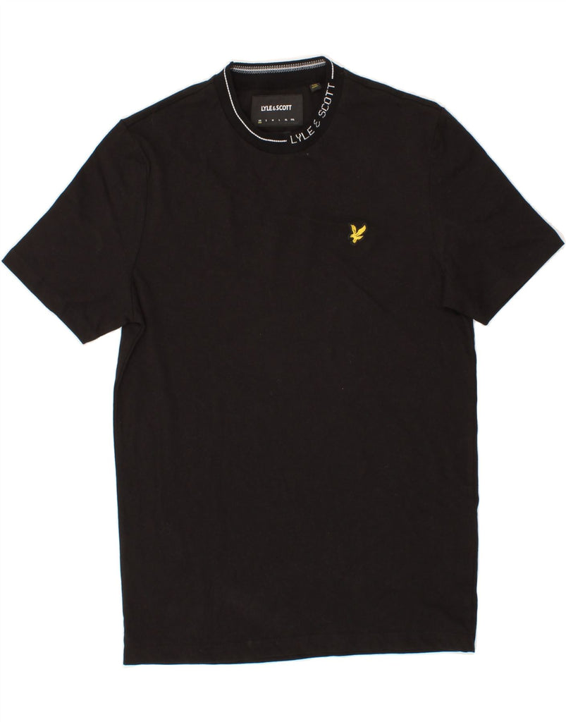 LYLE & SCOTT Mens Graphic T-Shirt Top XS Black Cotton Vintage Lyle & Scott and Second-Hand Lyle & Scott from Messina Hembry 