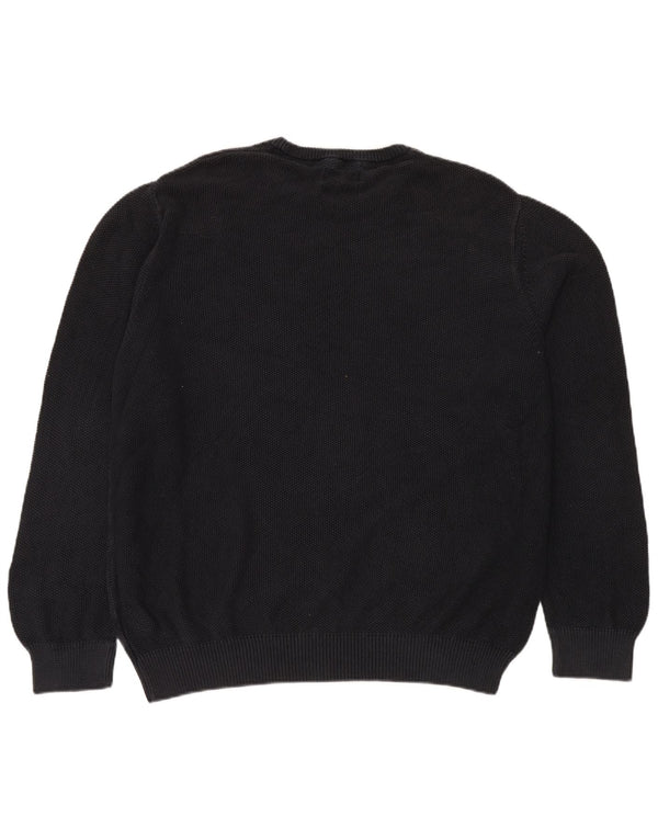 Marks & Spencer Mens Blue Harbour Crew Neck Jumper Sweater 2XL Navy Blue