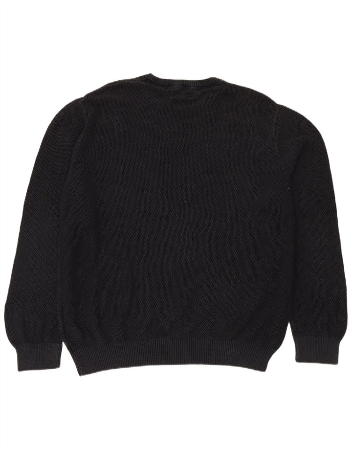 Marks & Spencer Mens Blue Harbour Crew Neck Jumper Sweater 2XL Navy Blue