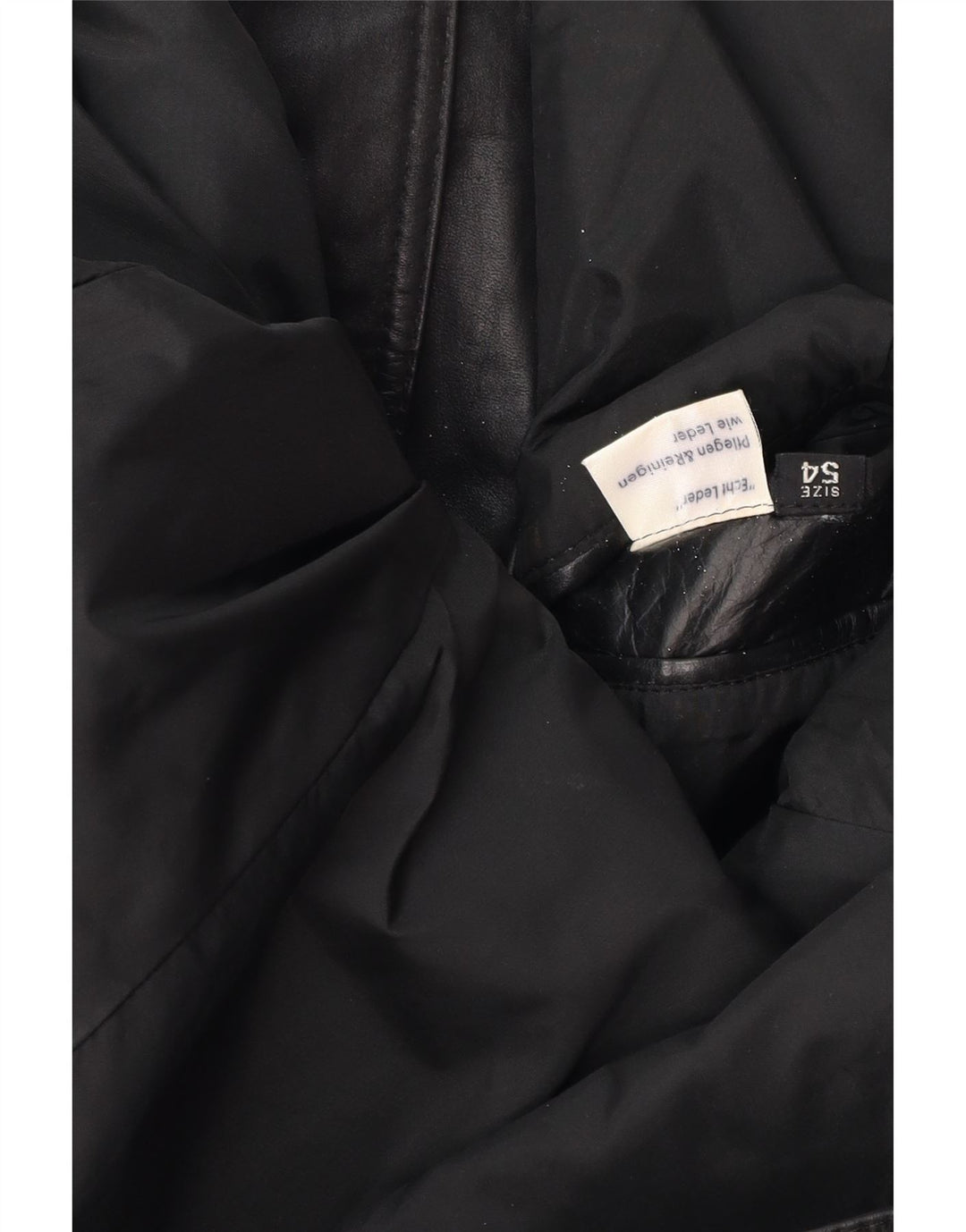 Vintage Mens Leather Jacket UK 38 Medium Black Leather