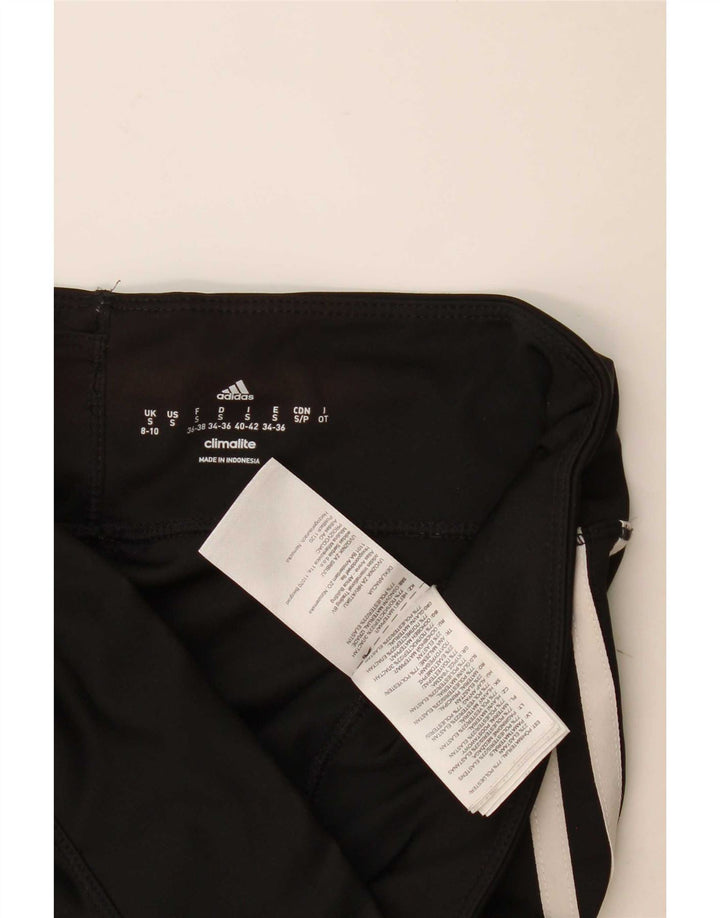 Adidas Womens Climalite Leggings UK 8/10 Small Black Polyester