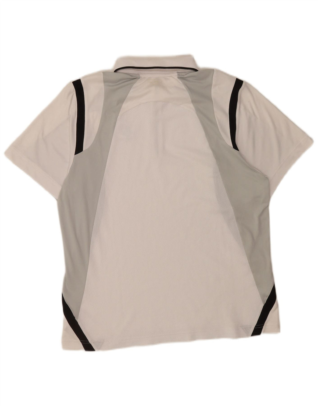 Lotto Mens Polo Shirt Large White Colourblock Polyester