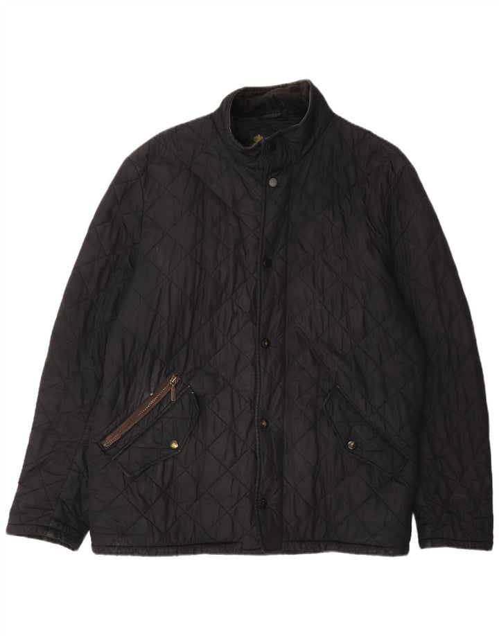 Barbour Mens Quilted Jacket UK 40 Large Black