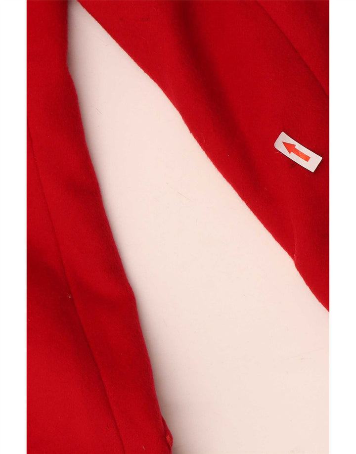 Coast Womens Double Breasted Coat UK 12 Medium Red Wool