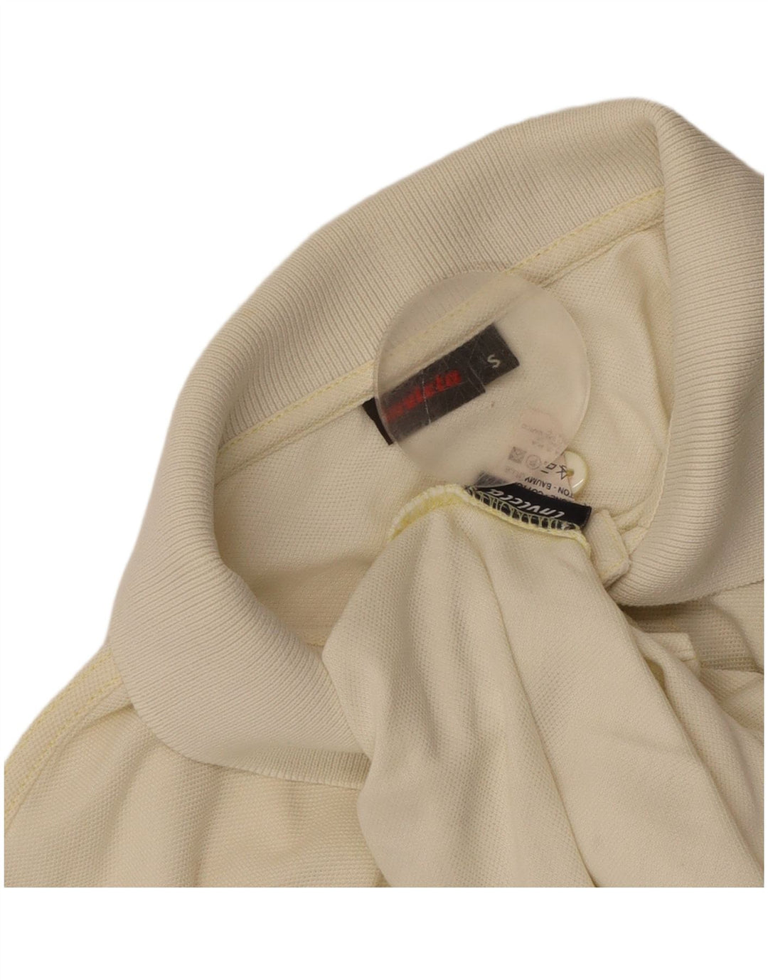 Invicta Mens Polo Shirt Small Off White Cotton