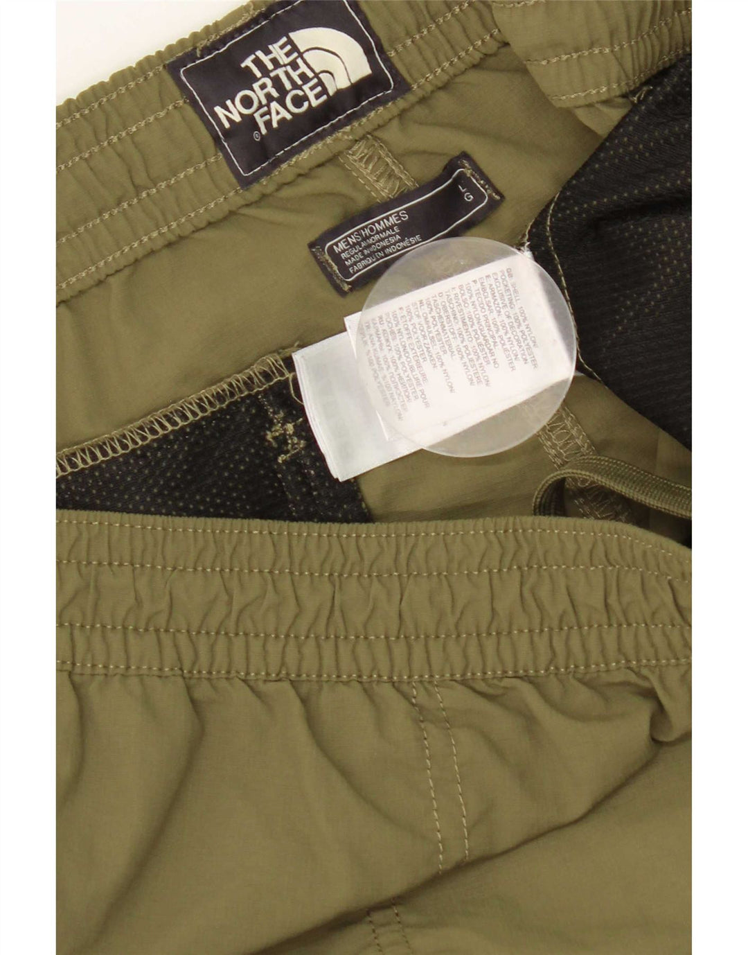 The North Face Mens Sport Shorts Large Khaki Nylon