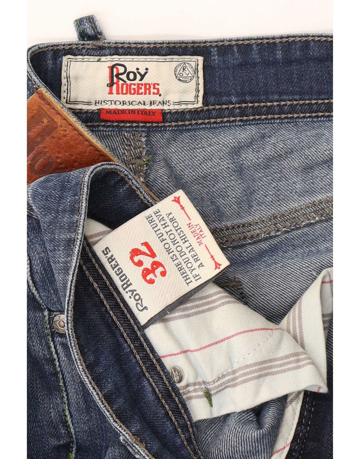 Roy Rogers Womens Slim Jeans W32 L28 Blue Cotton