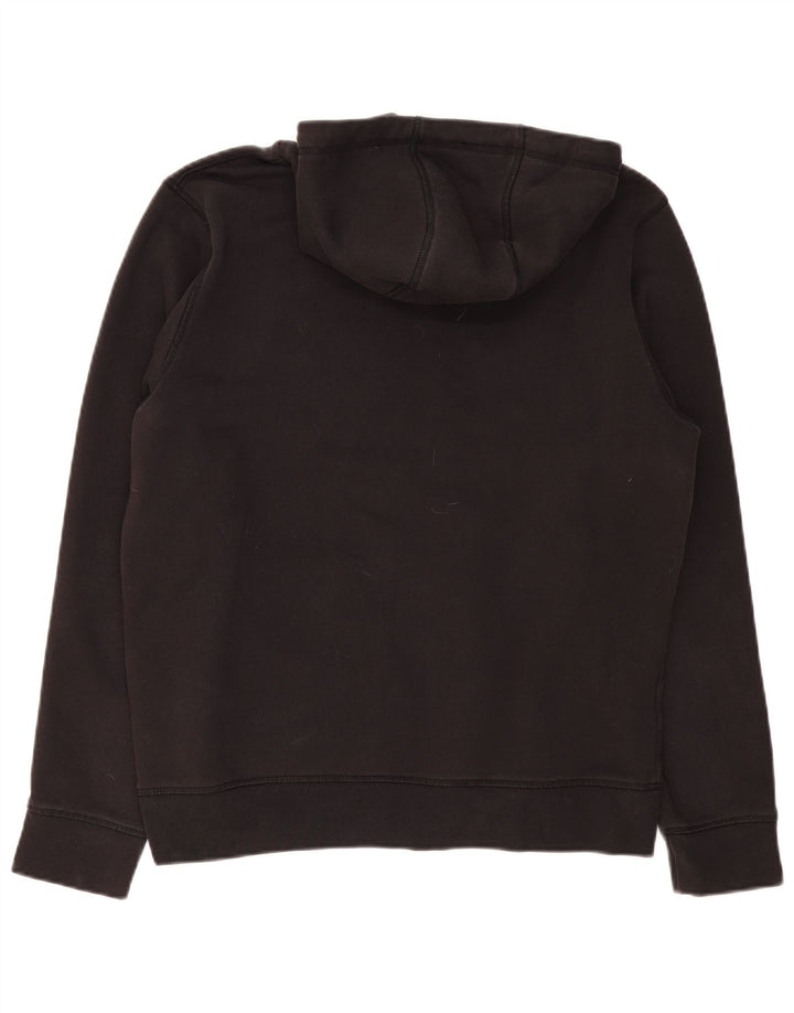 TOMMY HILFIGER Mens Graphic Hoodie Jumper Large Black Cotton