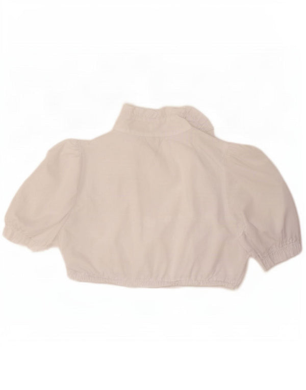 Hess Frackmann Womens Crop Top IT 44 Medium White Polyester