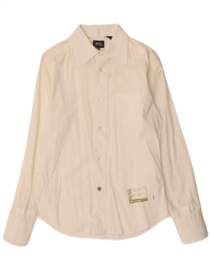 G-Star Mens Shirt Small White Cotton