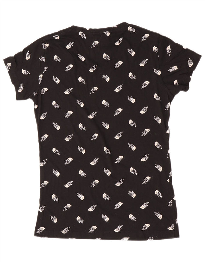 The North Face Womens Graphic T-Shirt Top UK 12 Medium Black Cotton