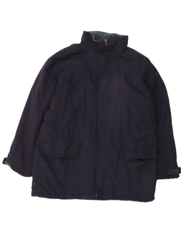 Timberland Mens Loose Fit Windbreaker Jacket UK 40 Large Navy Blue Nylon